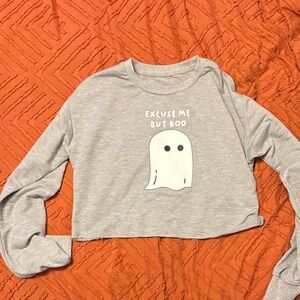 SHEIN Light Gray Polyester Top